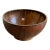Large Brown Drip Glaze Ceramic Bowl 1960s Mid-Century Modern For Sale