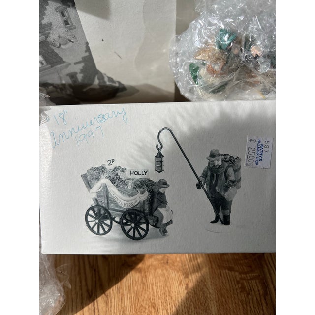 Huge Collection of Vintage Christmas Heritage Village Collection Ceramic Designs. Garfield Christmas Houses Bonus- Set of 10 For Sale - Image 9 of 11