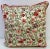 Square Pillows With a Pink and Red Embroidered Floral Pattern, Made in U K- a Pair For Sale - Image 4 of 10