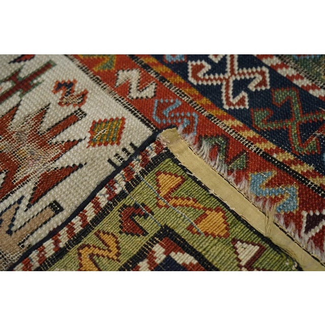 Antique Caucasian Shirvan Rug 3'1'' x 5'5''.