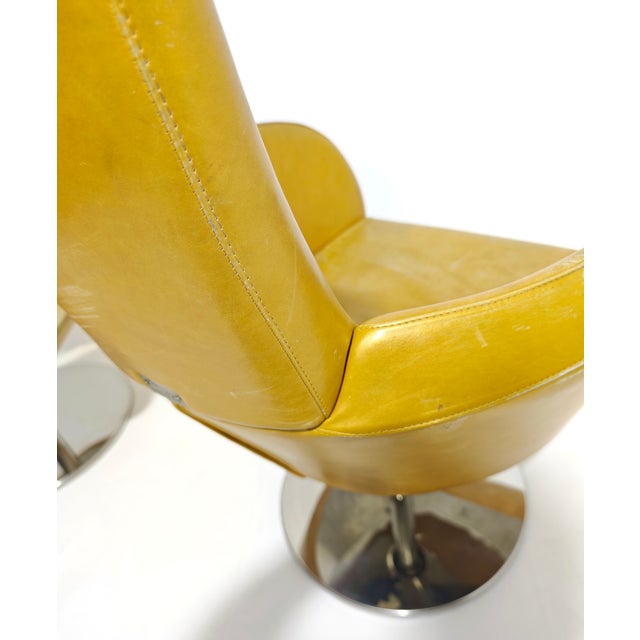 Swivel Armchairs with Chromed Legs, 1980s, Set of 2 For Sale - Image 15 of 18