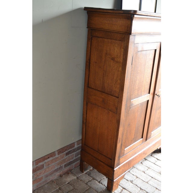 Antique Oak Louis Philippe Girls Wardrobe For Sale - Image 8 of 11
