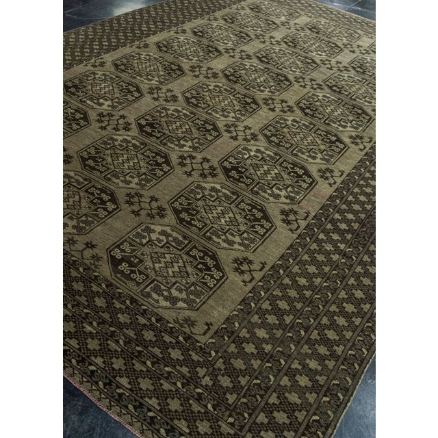 Dark Gray Turkish Vintage Rug 8'2" x 11'10" #20902 For Sale - Image 8 of 8