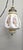 Gold Vintage French Country Floral Glass Swag Plug in Lamp Pendant Light Reading Nook For Sale - Image 8 of 9