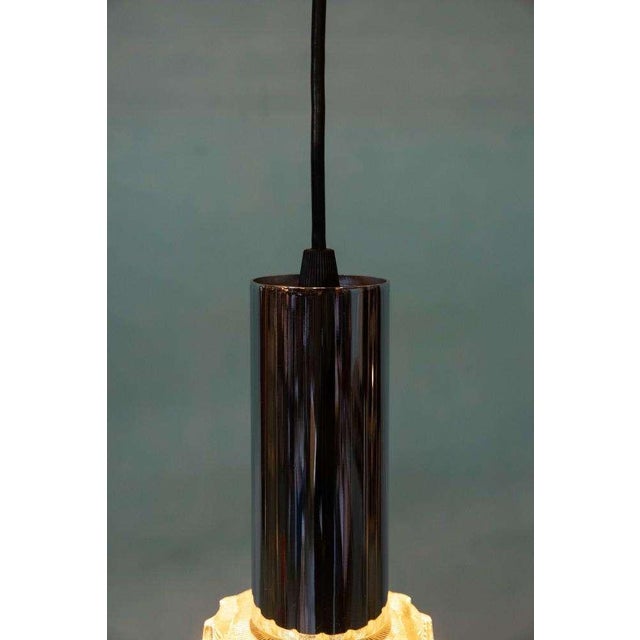 Vintage Chrome and Glass Hanging Lamp by Carl Thore For Sale - Image 11 of 17