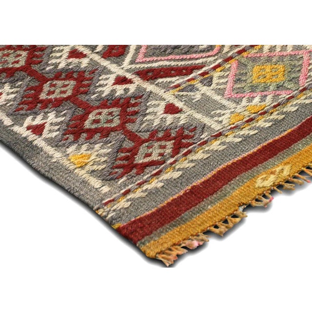 Traditional 1950s Turkish Kilim For Sale - Image 3 of 6