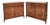 Superb Pair of Antique Style Two Door Mahogany Cupboards Made in Usa, 2 Pieces For Sale