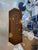 Brown Vintage Brighton Style Rattan Woven Cane Tortoise Demi Lune Console Table For Sale - Image 8 of 12