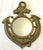 Late 20th Century Vintage Solid Brass Coastal Style Anchor Mirror 'Pour l'Amour De Moi' Made in Taiwan For Sale - Image 5 of 11