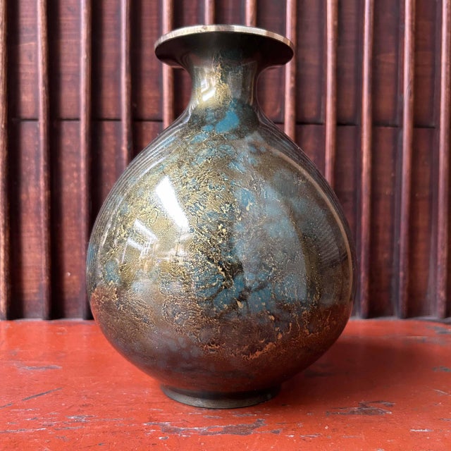 Copper Ikebana Flower Vase, Japan, 1980s For Sale - Image 11 of 13