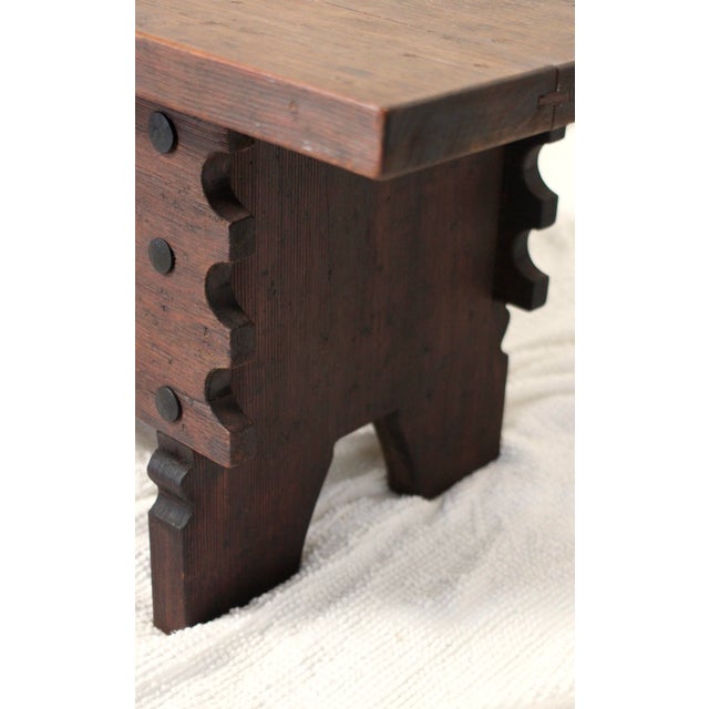 Brown 1960s Mid-Century Mexican Storage Bench or Trunk With Carved Animals For Sale - Image 8 of 18