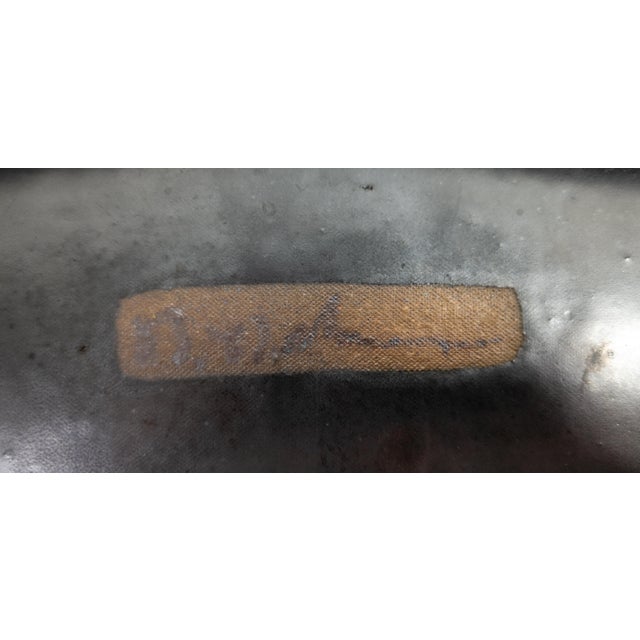 Mid-Century Modern Studio Art Pottery Tray With Abstract Design, Signed Illegibly For Sale - Image 13 of 14