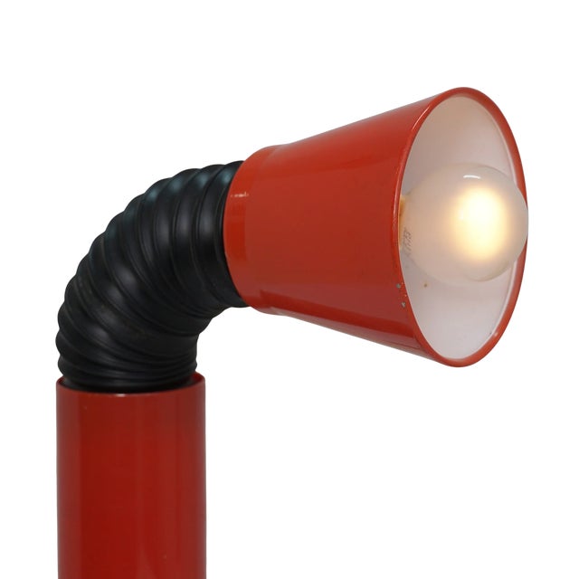 - 12.25"h (bent) / 16.75"h (upright), 8.5"w, 4.25"d - Aluminum, plastic - Type A plug, rotary on/off switch on cord;...