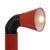 - 12.25"h (bent) / 16.75"h (upright), 8.5"w, 4.25"d - Aluminum, plastic - Type A plug, rotary on/off switch on cord;...