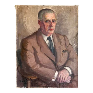 Portrait of a Man Original Oil on Canvas Painting