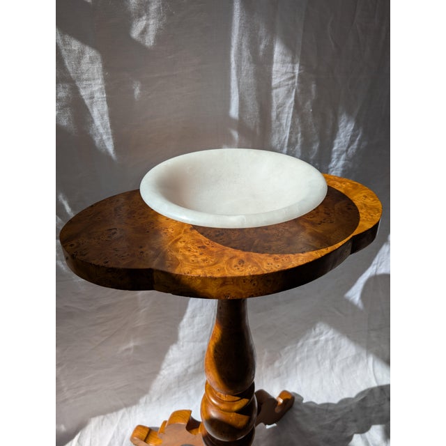1970s Vintage Italian Alabaster Centrepiece Bowl by Volterra, 1970s For Sale - Image 5 of 10