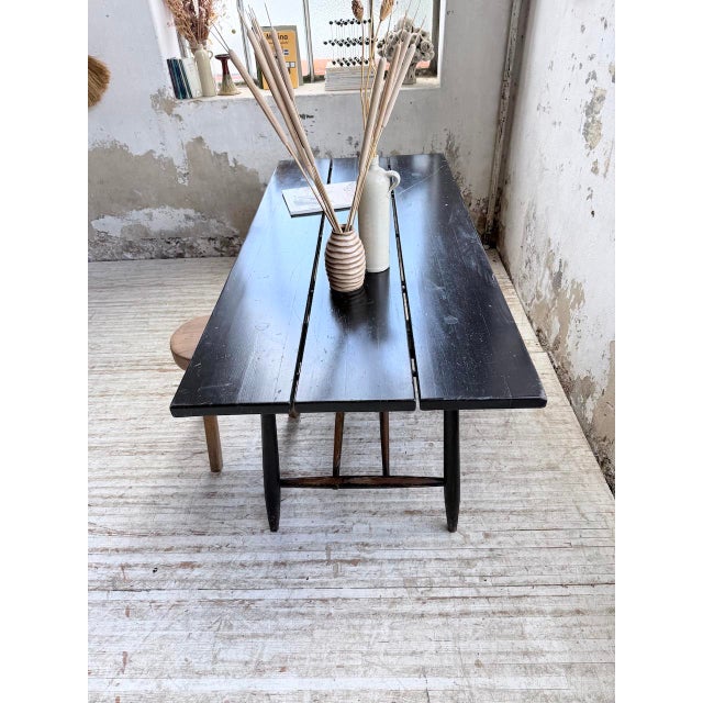 Dining Table with Black Patina from Tapiovaara, 1950s For Sale - Image 12 of 18