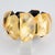 Gold Monies Massive Black Resin and Gold Foil Stretch Bracelet Bangle For Sale - Image 8 of 10