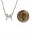 Diamond Letter "M" Pendant Necklace 14k Gold 0.19 TCW Certified For Sale - Image 11 of 12