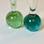 Mid-Century Italian Boho Chic Hollywood Regency Controlled Bubble Bud Vases - Set of 2 For Sale - Image 6 of 7