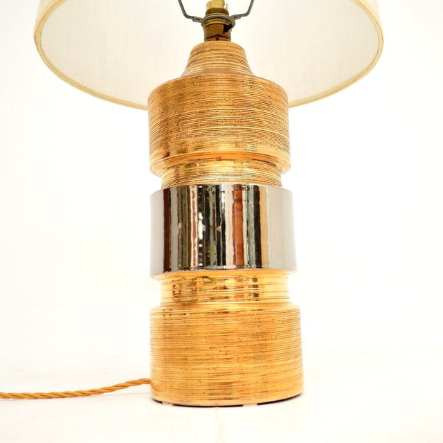 Ceramic Vintage Italian Ceramic Table Lamp by Bitossi, 1970 For Sale - Image 7 of 9