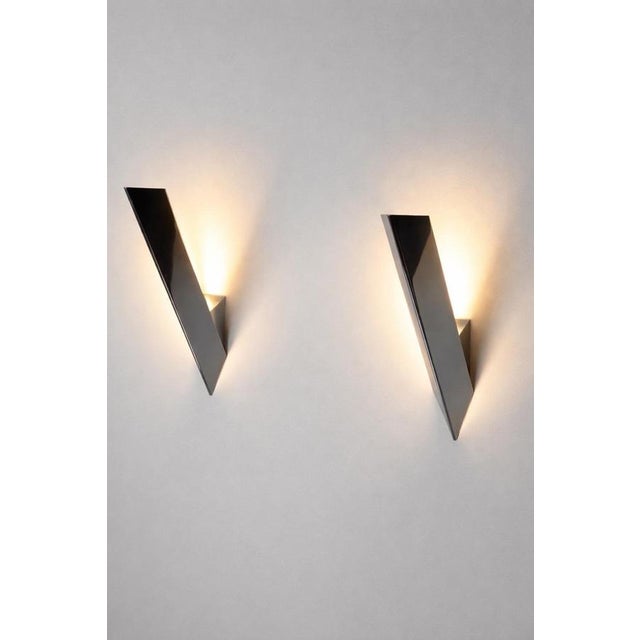 Contemporary Minimalist Chrome Wall Lights from Kalmar, Austria, 1970, Set of 2 For Sale - Image 3 of 16