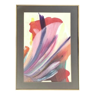 Late 20th Century Postmodern Abstract Painting by Frealon Norden Bibbins For Sale