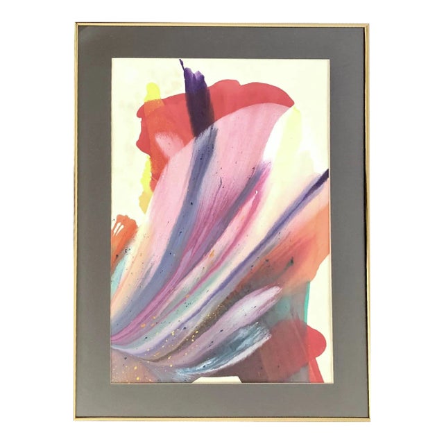 Late 20th Century Postmodern Abstract Painting by Frealon Norden Bibbins For Sale