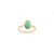 Vintage Inspired 1.9ct Natural Emerald Oval Solitaire Ring Size 9 in 18k Yellow Gold For Sale - Image 10 of 16