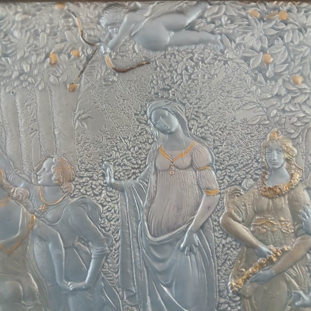 Late 20th Century Late 20th Century Sterling Silver Relief of Botticelli's La Primavera Magnificent For Sale - Image 5 of 9