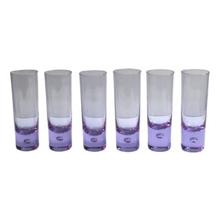 Alexandrite Longdrink Glasses by Sergio Asti for Arnolfo di Cambio, 1970s, Set of 6 For Sale