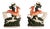 Large 19th Century Antique Staffordshire Deer Spill Vases, Set of 2 For Sale