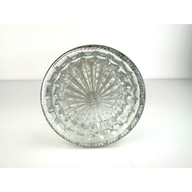 1960s Mid-Century Italian Cut Glass and Silverplate Claret Jug For Sale - Image 16 of 16