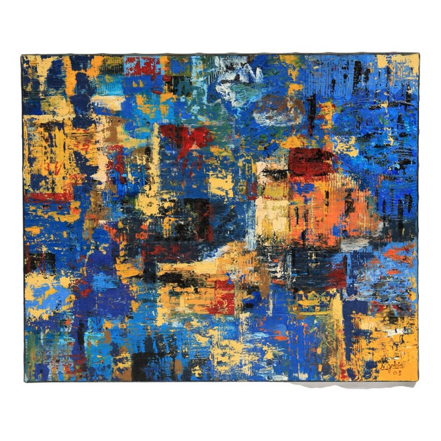 Golain, Abstract Composition, 2003, Oil on Canvas For Sale