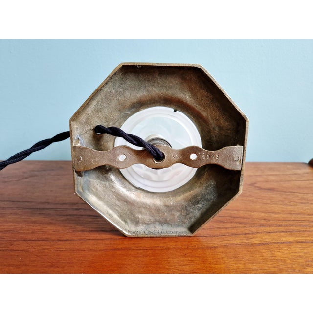 Art Deco Night Light in Nickel-Plated Bronze and Frosted Glass, 1920s For Sale - Image 16 of 18