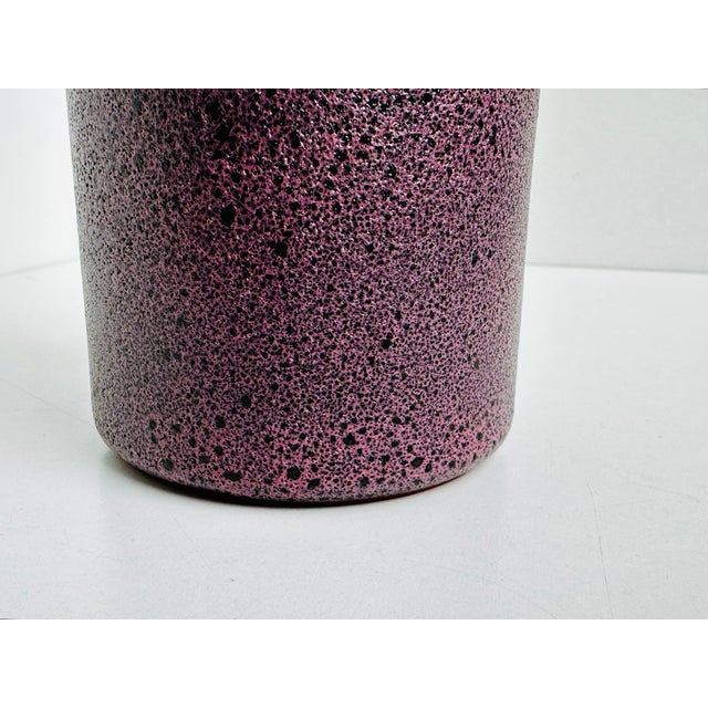 Ceramic Violet and Black Ceramic Vase from Töpferhof Römhild, Germany, 1960s For Sale - Image 7 of 11