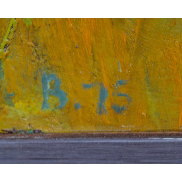 Textile 1975 Oil on Canvas Painting of a Nude Female Figure For Sale - Image 7 of 8