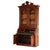 Brown Renaissance Revival Carved Walnut & Burl Barrel Roll Top Secretary C1890 For Sale - Image 8 of 18