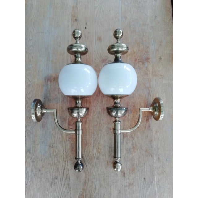 Italian Wall Lamps, 1970s, Set of 2 For Sale - Image 9 of 9