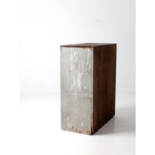 Farmhouse Antique Rustic Farmhouse Cupboard Cabinet For Sale - Image 3 of 12