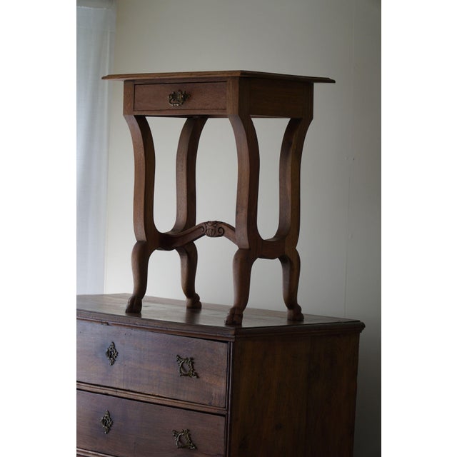 Baroque Carved Lion Feets Danish Console Table in Oak, 1890s For Sale - Image 4 of 15