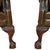 Pair of Leather Wing Back Tufted Chairs on Ball & Claw Feet, English, Ca. 1920. For Sale - Image 6 of 7