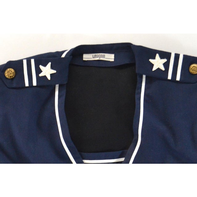 Mid-Century Modern Vintage Sailors Jacket, Framed in Shadow Box Party Jacket For Sale - Image 3 of 3