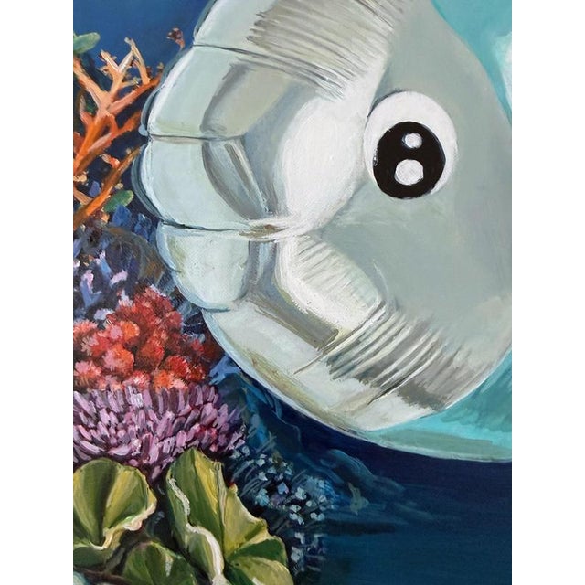 Plastic Sofía Cristina Jiménez, Tropical Fish in Coral Reef, Acrylic Painting, 2026 For Sale - Image 7 of 14