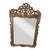 Vintage French Rocco Style Hand Carved Wood Wall Mirror For Sale
