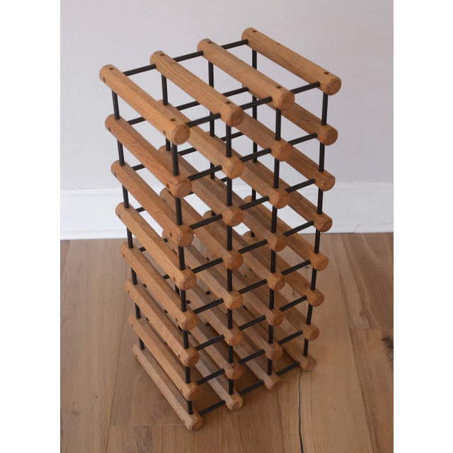 Richard Nissen Mid Century Danish Modern 21-Bottle Wine Rack For Sale - Image 4 of 9