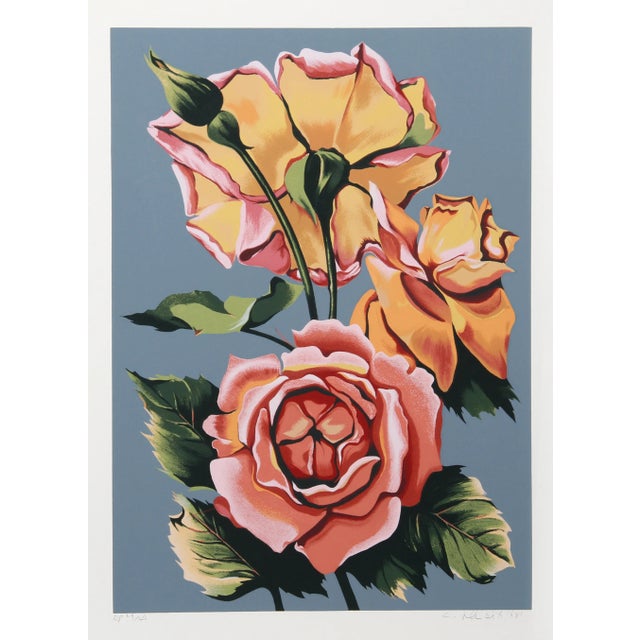 Lowell Blair Nesbitt Roses Serigraph For Sale