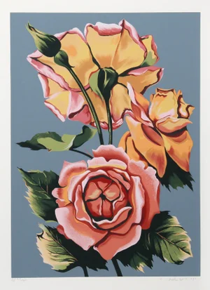 Lowell Blair Nesbitt Roses Serigraph