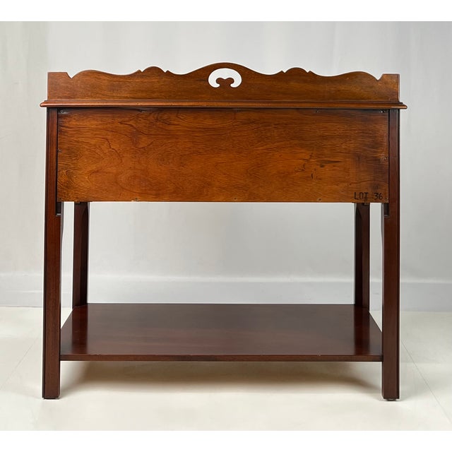 Vintage Hickory Chair Colonial Chippendale Style Mahogany Server For Sale - Image 15 of 18