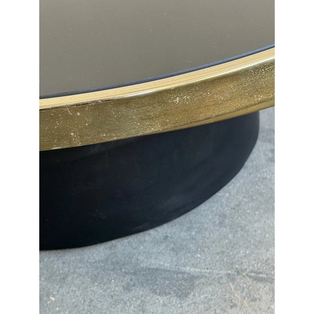 1990s Revolving Glass Coffee Table For Sale - Image 13 of 15